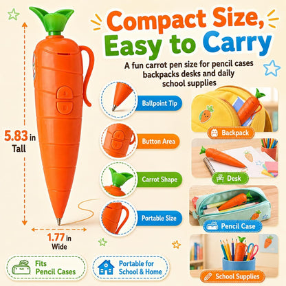 Carrot Recorder Pen, 2026 New Multi-Function Voice Recording Pen with Ballpoint Writing Tool