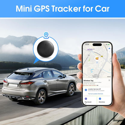 Mini GPS Tracker for Vehicles, Hidden Car Location Tracker w/Magnetic Case, Real Time Global Tracking