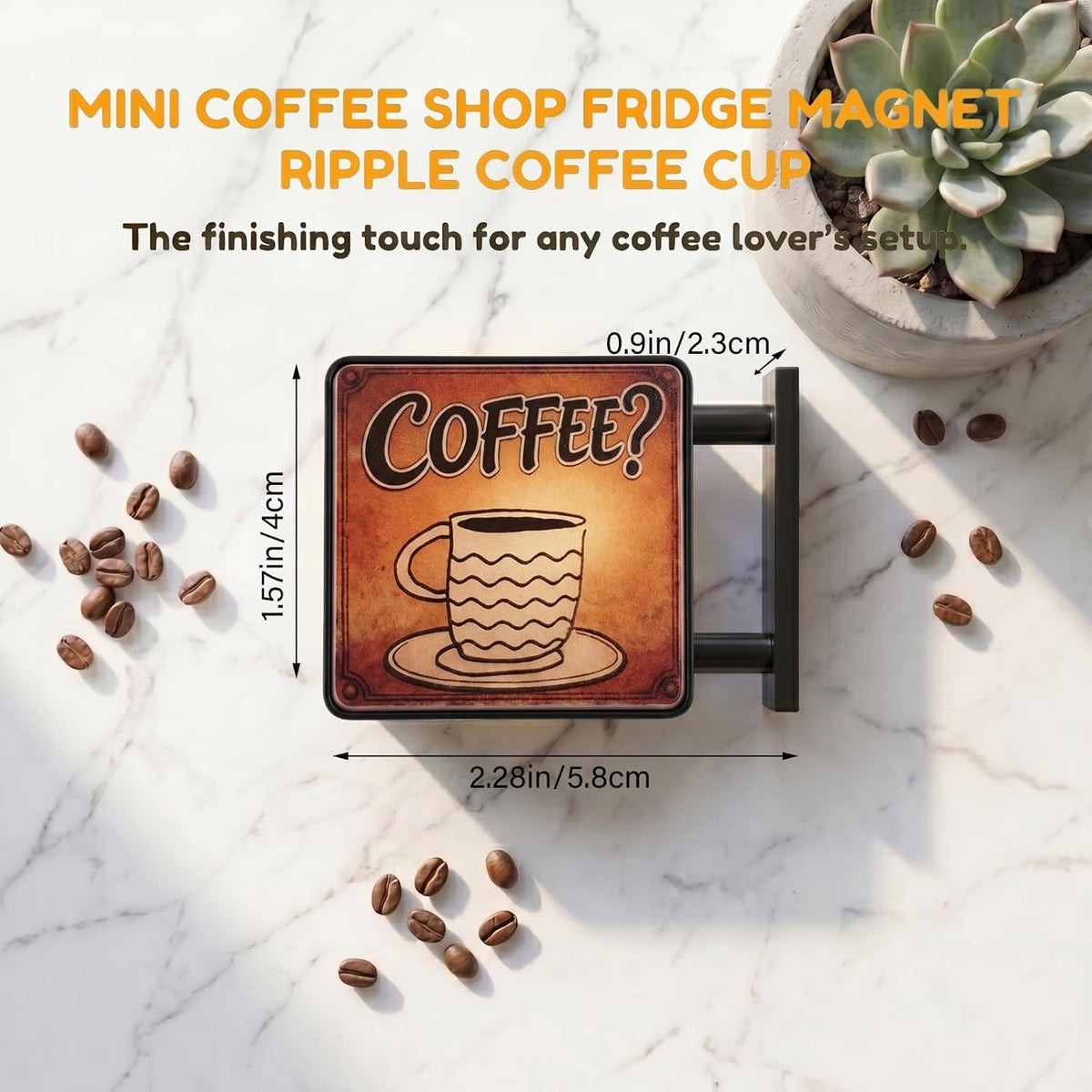 LED Coffee Corner Light Sign Fridge Magnet