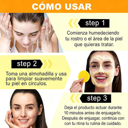 Turmeric & Kojic Cleansing Pads - 20 Pads for Deep Pore Clean