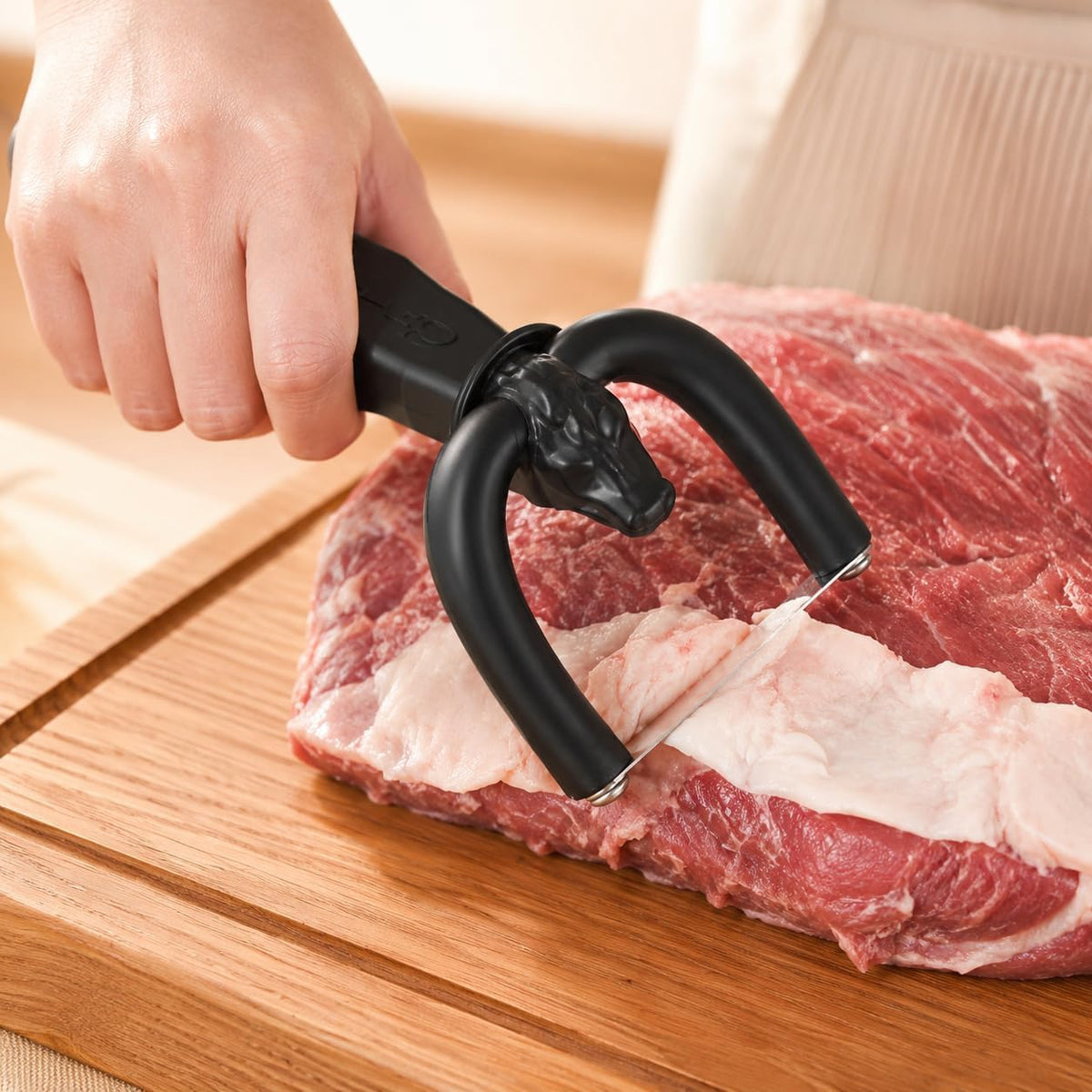 Handheld Fat Trimmer for Beef & Pork,Handheld Meat Cutter and Fat Trimmer
