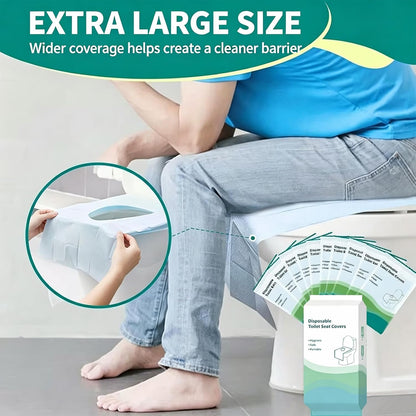 20 Pcs Toilet Seat Covers Disposable Travel Portable Toilet Liners