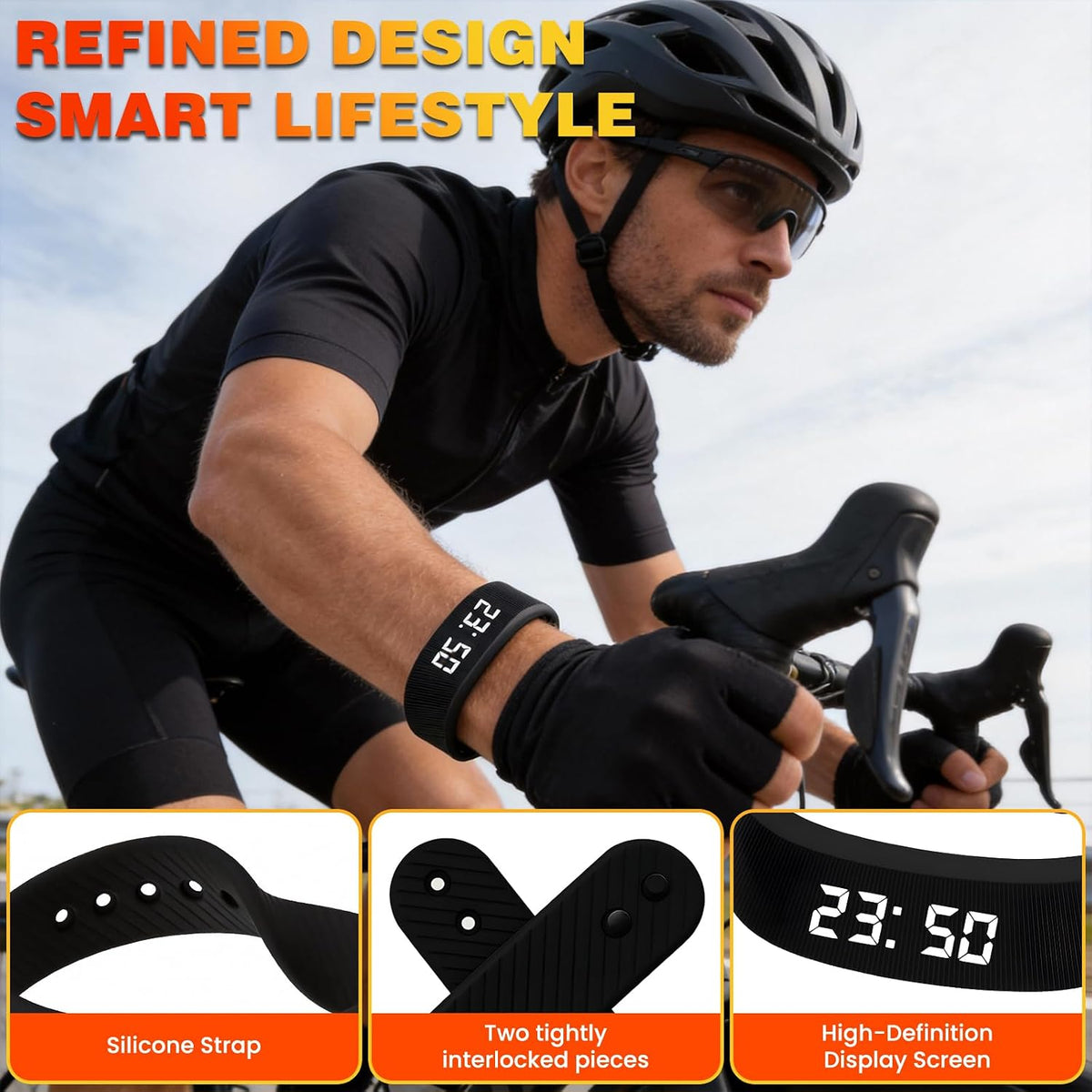 Silent Vibration Alarm Clock - Wrist-Worn Wake-Up Device