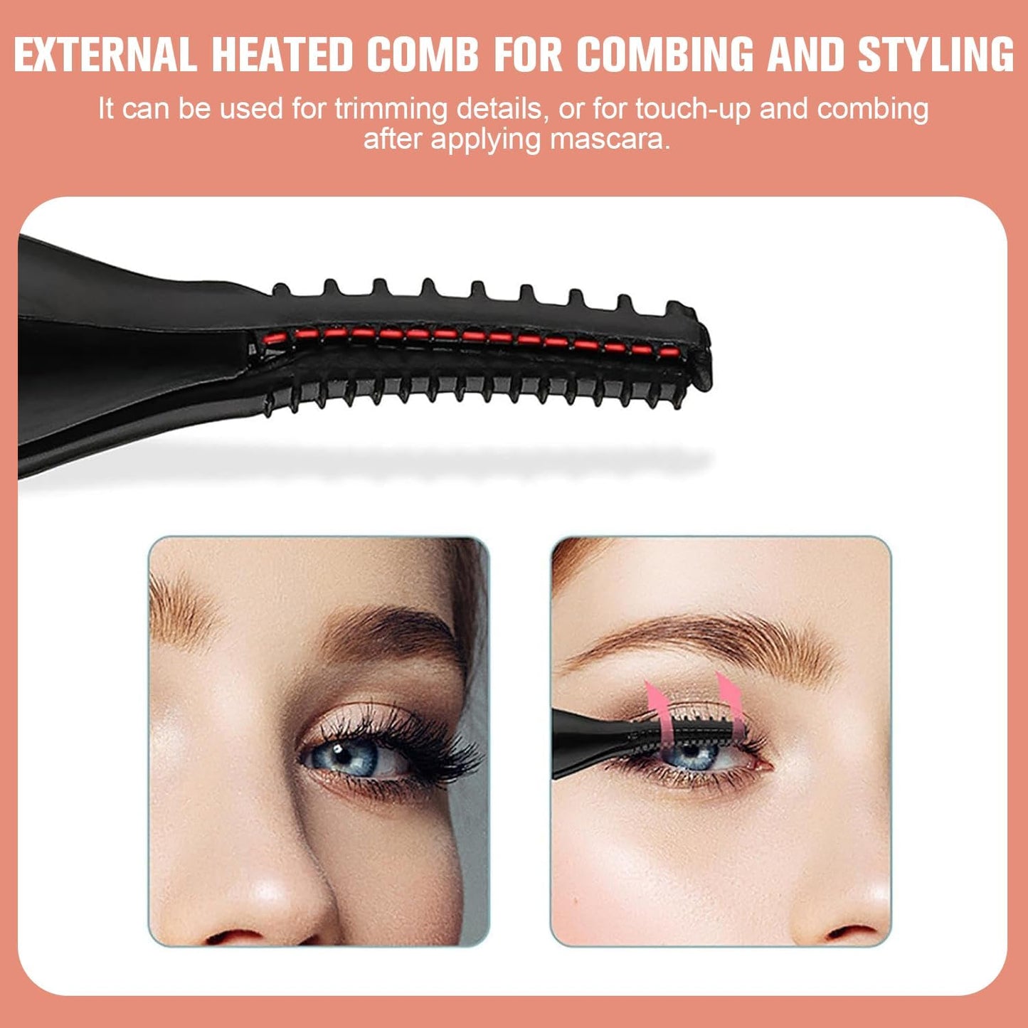 Heated Eyelash Curler, Mini Electric Eyelash Curler