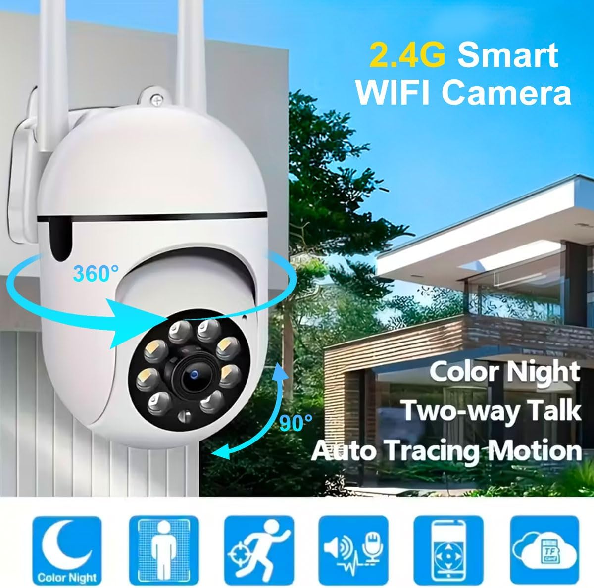3MP Wired-Wireless Wi-Fi Home Surveillance Camera