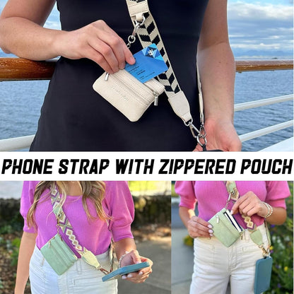 Cell Phone Lanyard Crossbody,Adjustable Cell Phone Strap with Wallet