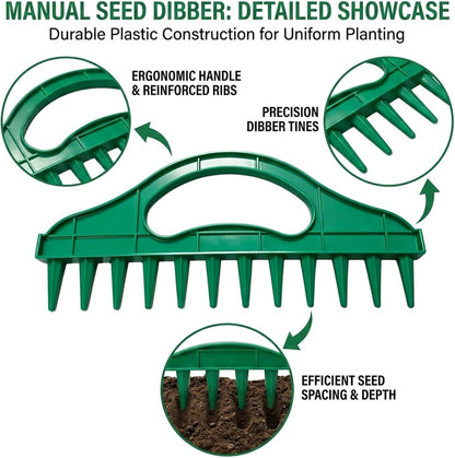 Garden Seed Sowing Tool Set, Handheld Planting Hole Punch