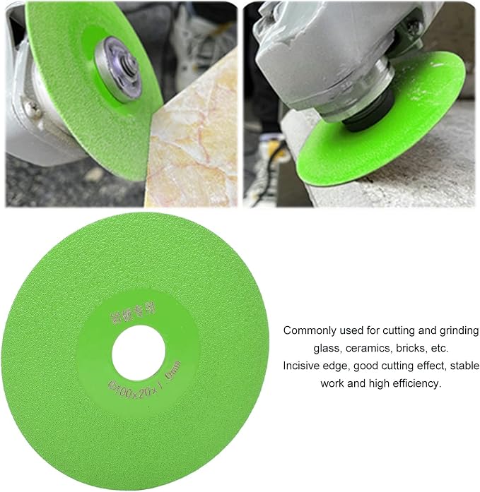 2Pcs Rock Slab Grinding Disc Cutting Blade, 4 * 7/8 inch