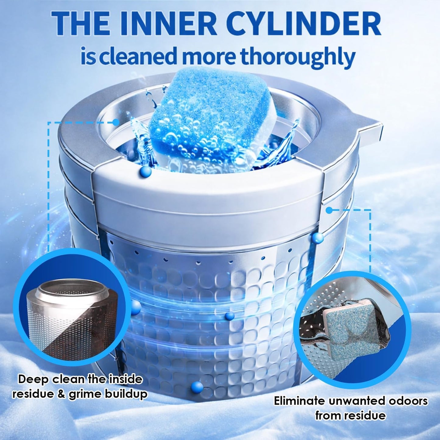 Washing Machine Cleaner Tablets - Deep Cleans & Descaler