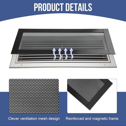 4Psc Magnetic Vent Cover, Mesh Grilles Dust Protection