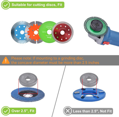 5/8-11 Thread Angle Grinder Flange Nut No Wrench Required,Grinder Nut for 4.5" and 5" Angle Grinder