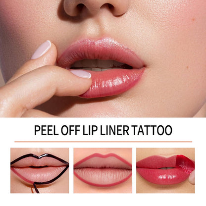 4 PCS/set Peel Off Matte Lip Liner, Transfer-proof Lip Stain