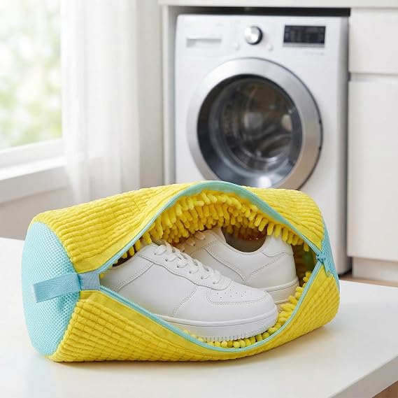 Shoe Washing Machine Bag for Sneakers and Shoes, Laundry Shoe Bag with Washer and Dryer