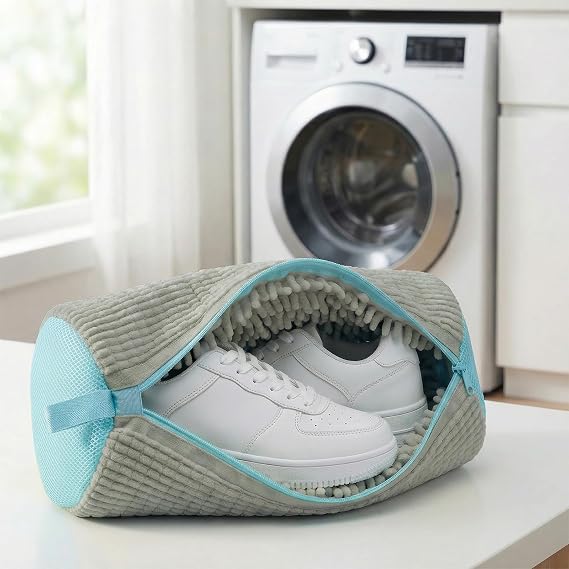 Shoe Washing Machine Bag for Sneakers and Shoes, Laundry Shoe Bag with Washer and Dryer