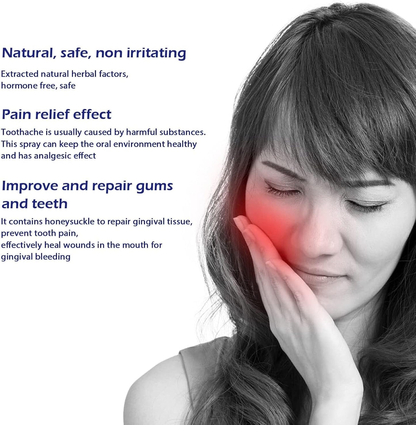 Tooth Pain Relief Spray,Treatment Toothache Nerve Pain Medicine