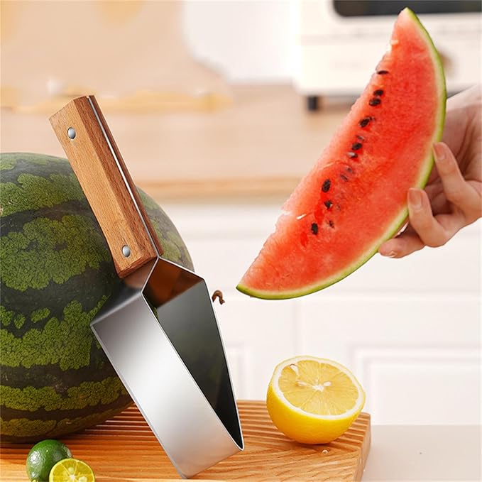 Stainless Steel Watermelon Cutter Thickened Apple Cutter Fruit Cutter Kitchen Gadgets for Party Camping