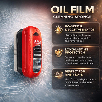 Automotive Oil Film Cleaning Brush for Windshield Car Glass Oil Film Remover with Hydrophobic Coating