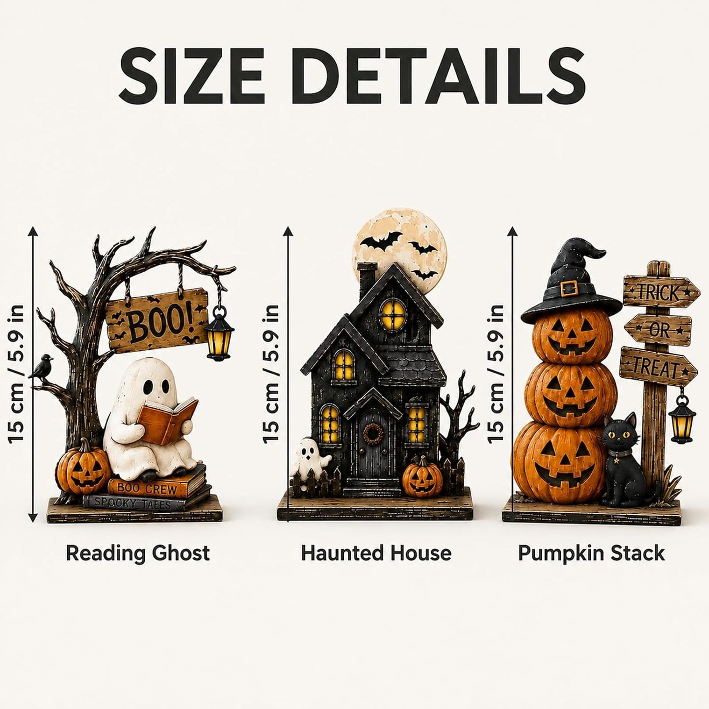 Halloween Decorations Size Details
