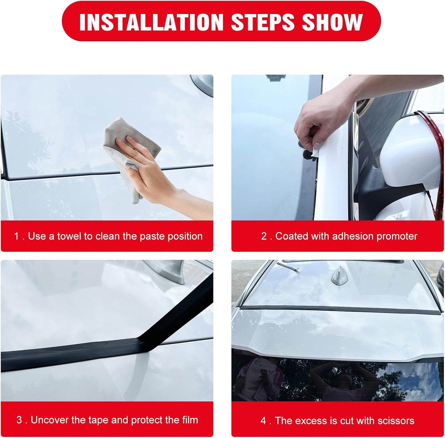 9.8 Ft T Shape Sunroof Sealing Strip Windshield Rubber Seal Car