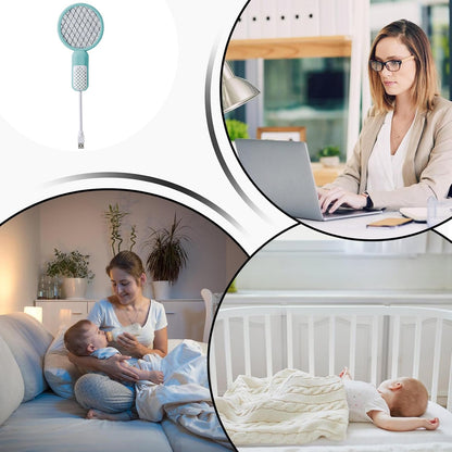 Trap Lamp for Indoor,Fly Attractant Zapping Machine - Portable Long Lasting Quiet Rechargeable Zapper