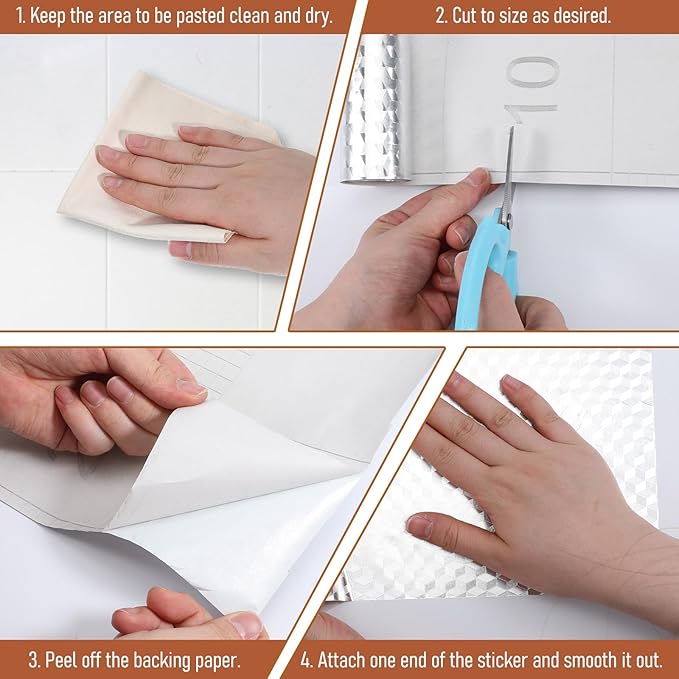 Peel and Stick Wallpaper, Waterproof Contact Paper for Kitchen Countertops Cabinets,  Easy Clean
