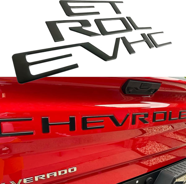 Tailgate Inserts Letters Compatible for 2019-2025 Sverado, 3D Raised & Strong Adhesive Decals Letters