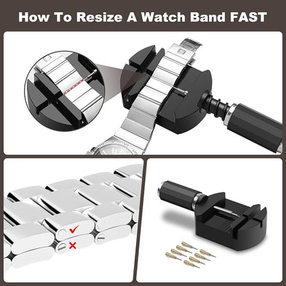 Watch Link Removal Tool Kit, Watch Band Strap Chain Pin Remover Repair Tool Kit