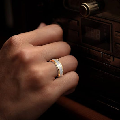 Prayer Stainless Steel Ring | 316L, Lord's Prayer Rotatable Ring