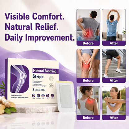 2Pack Natural Soothing Strips, Soothing Joint Patches, Deep Penetration, Care Joint and Muscle