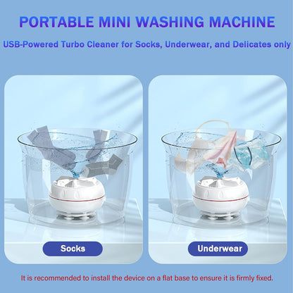 Mini portable USB Washing Machine | Sink Washing Machine Ultrasonic Turbo Washer for Clothes and Dishes