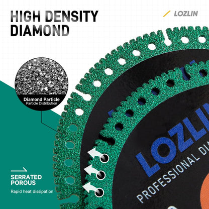3Pcs Diamond Blade 22.23mm Arbor Cutting Disc,4.5 Inch Super Thin Angle Grinder Cut-Off Wheel