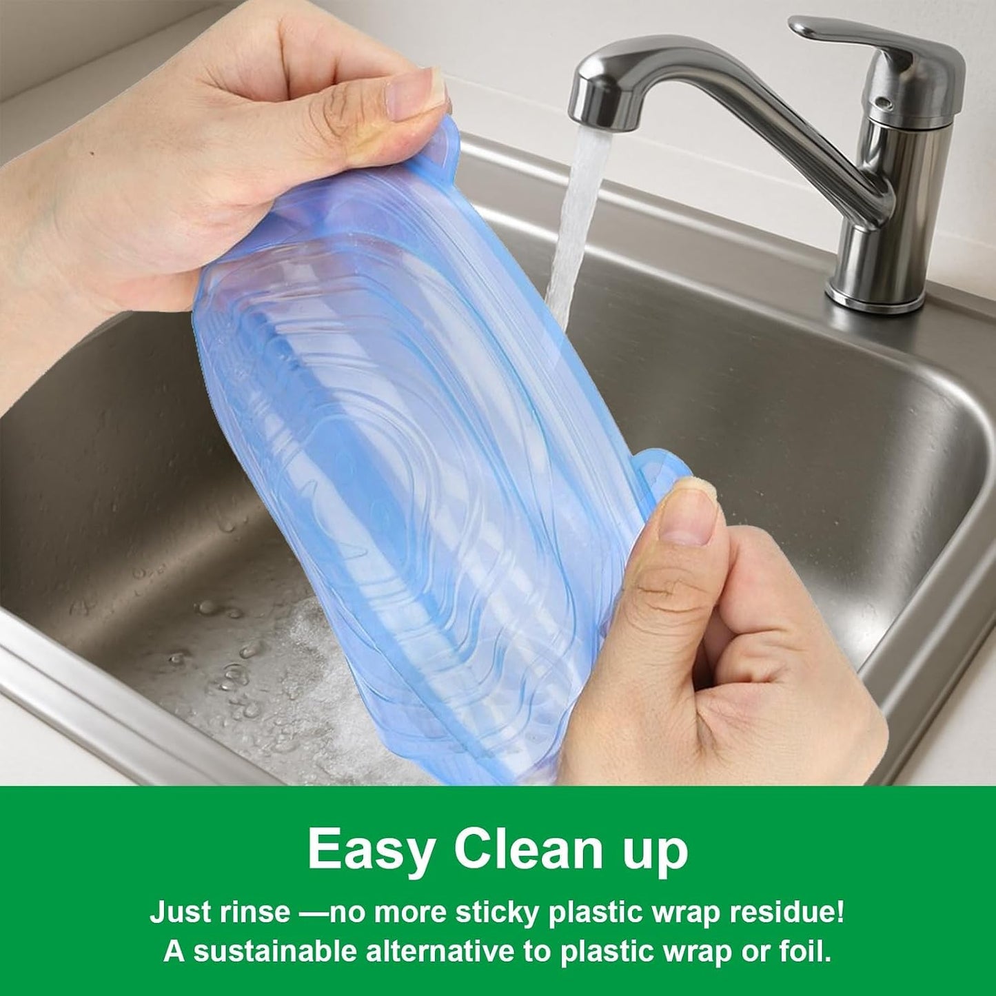 6PCS Silicone Stretch Lids, Durable & Eco-Friendly Elastic Lids