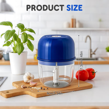 Electric Garlic Chopper, Mini Portable Veggie Chopper Garlic Grinder Masher Onion Choppers