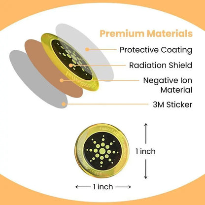 EMF-Reducing Stickers,Multi-Device Protective Stickers