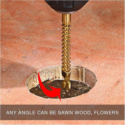 6PCS Efficient HSS Drill Bits for Precise Cutting in Thin Wood, Metal, and Plastic Applications