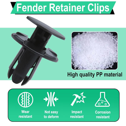 100 PCS Fender Liner Push-Type Retainer Clip Fastener