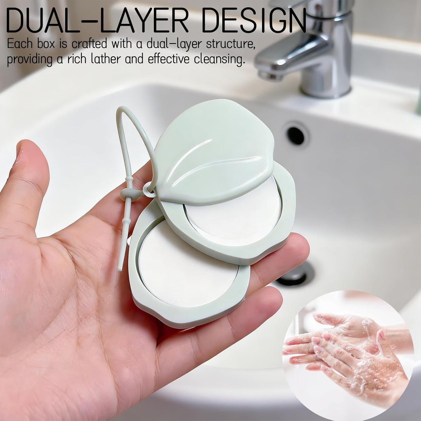 3Pcs Portable Hand Wash Sheets - Dual-layer Dissolving Paper Soap, 3 Boxes 270 Sheets