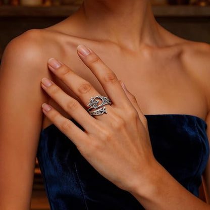 Witches Knot Ring for Women Adjustable Witches Protection Knot Ring
