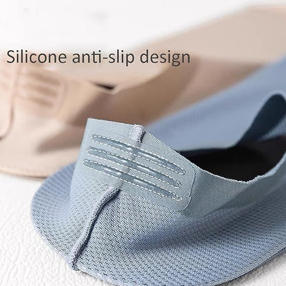8-Pack Breathable No Show Socks – Lightweight Ice Silk Liner Socks