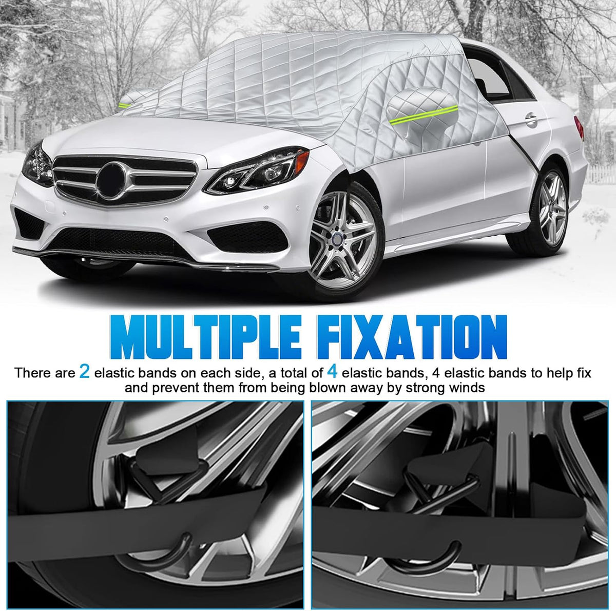 Car Windshield Protector Cover, Waterproof for Snow Ice Frost Dust Rain