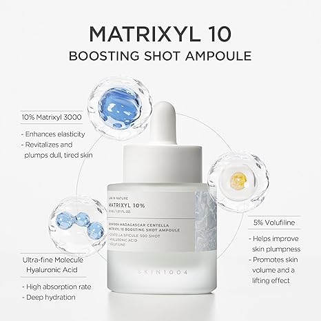 3Pcs Boosting Shot Ampoule, Volufiline & Hyaluronic Acid Serum for Face