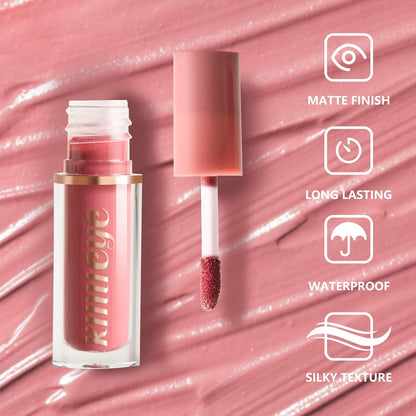 12Pcs Velvet Matte Liquid Lipstick Set, Non-Stick Cup Nude Lip Stain Kit