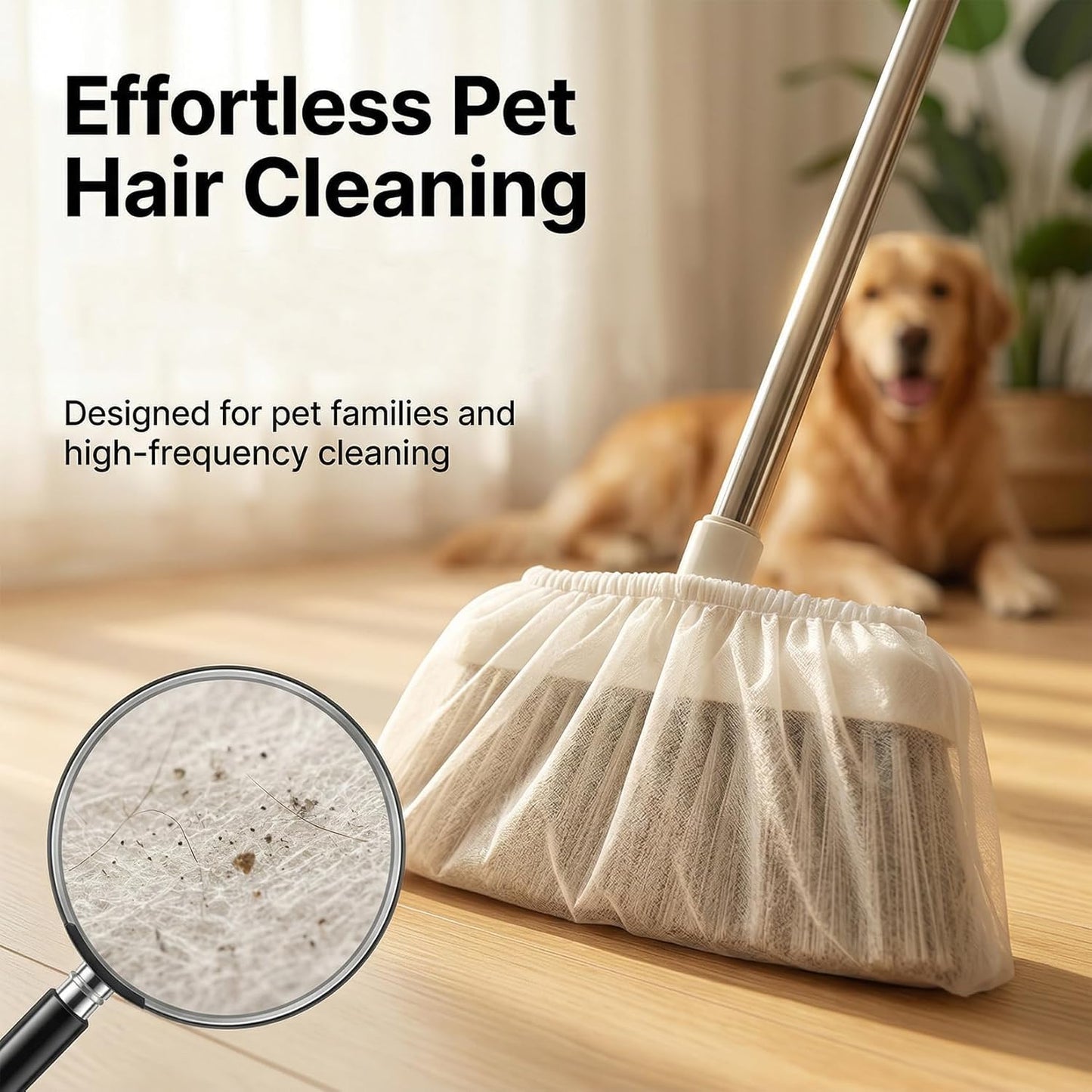 100pcs Broom Cloth Covers Multi-Purpose Microfiber Floor Towel