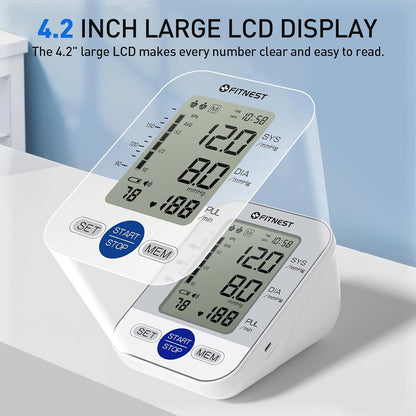 Blood Pressure Monitor, Automatic Digital Upper Arm BP Machine for Home Use