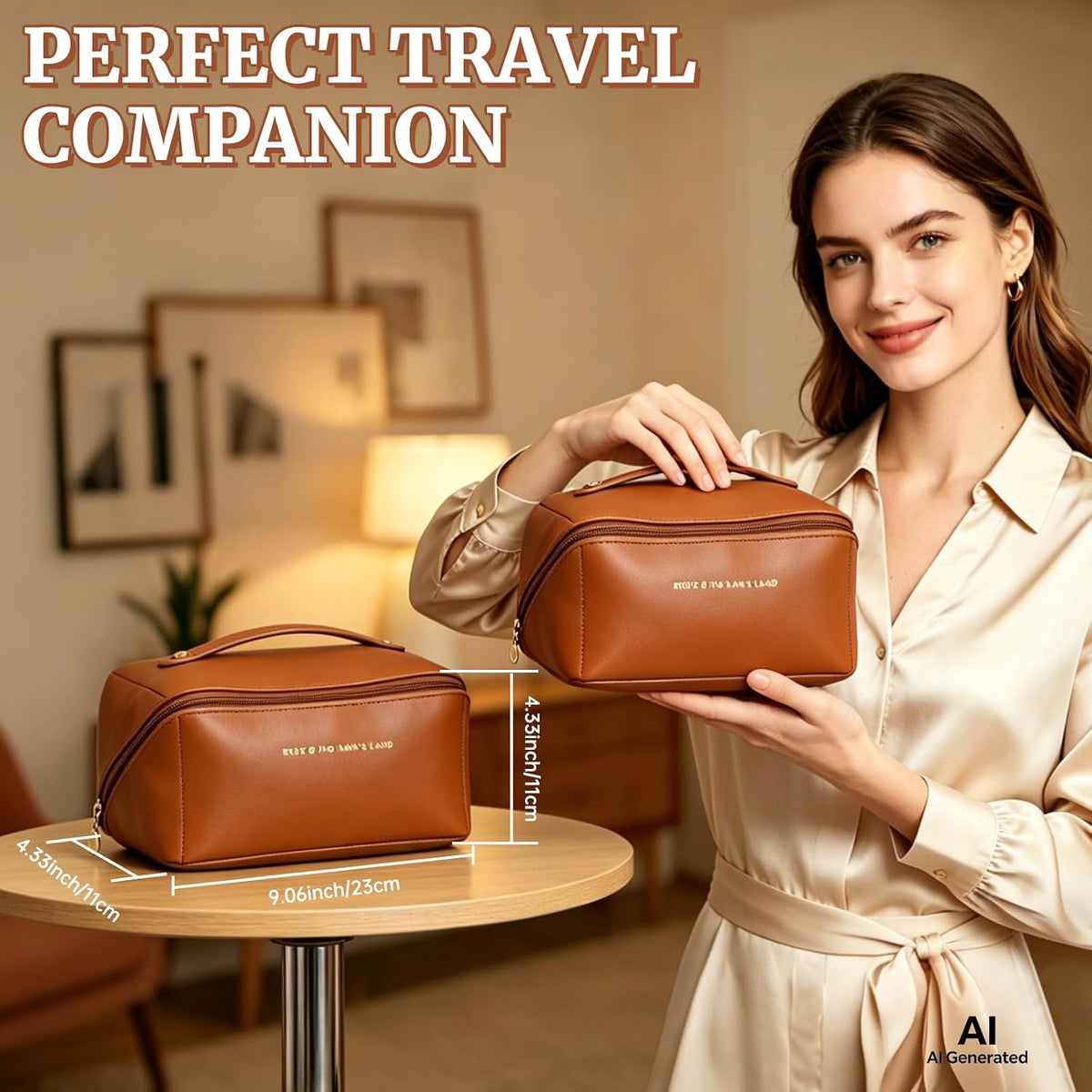 Cosmetic Travel Bag,Large Travel Cosmetic Bag for Women