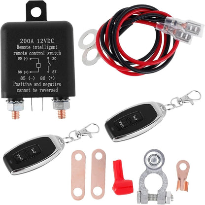 Car Battery Disconnect Relay Anti-Theft Battery Shut Off Switch