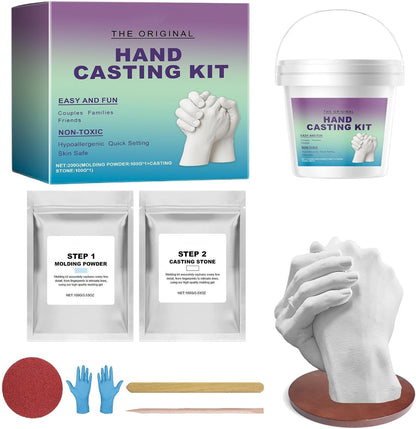 Hand Casting Kit – Hand Casting Kit for Couples or Family | Keepsake Sculpture Wedding Kids