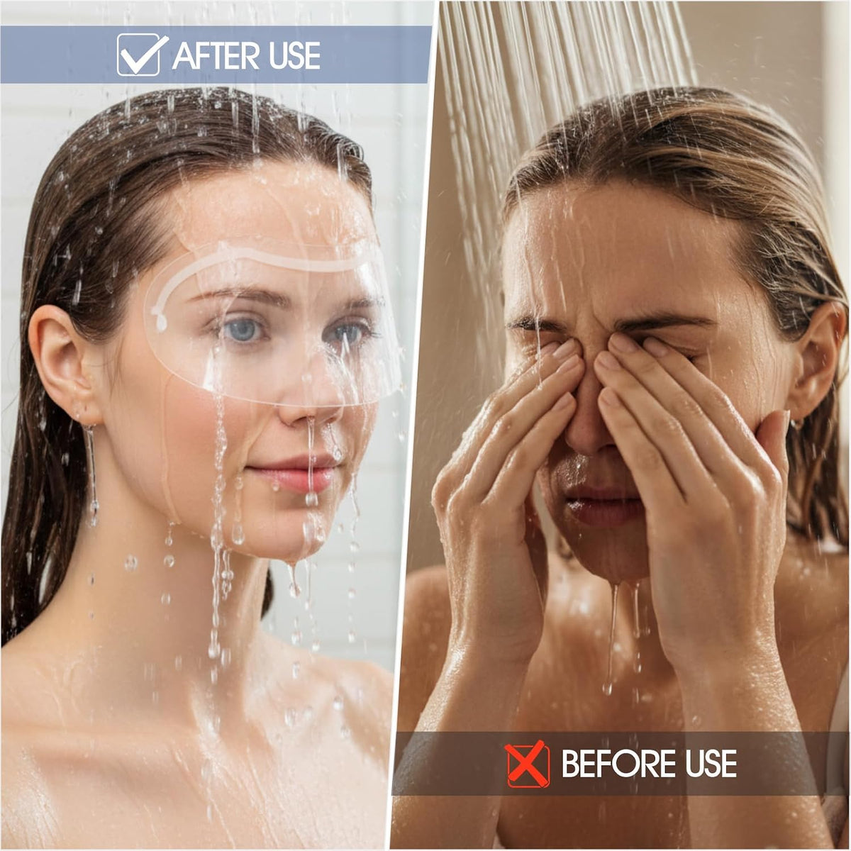 50 Pcs Microblading Shower Face Shields, Disposable Face Visor Masks