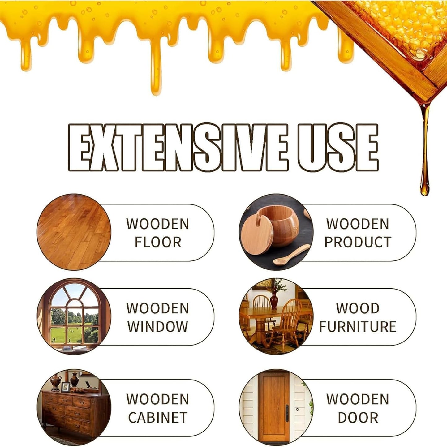 Beeswax Wood Polish Spray,Natural Wood Polish Spray For Living Rooms,Kitchens,Wood Furniture...