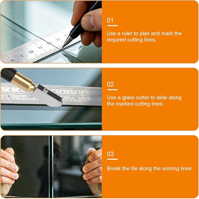 2PCS Glass Cutter | Brass Handled TAP Wheel Technology Supercutter